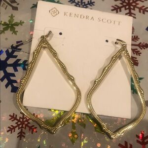 Kendra Scott Gold Statement Earrings